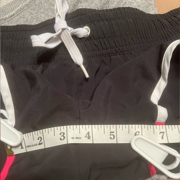 Fila Black Shorts with Pink and White Trim - Picture 4 of 4